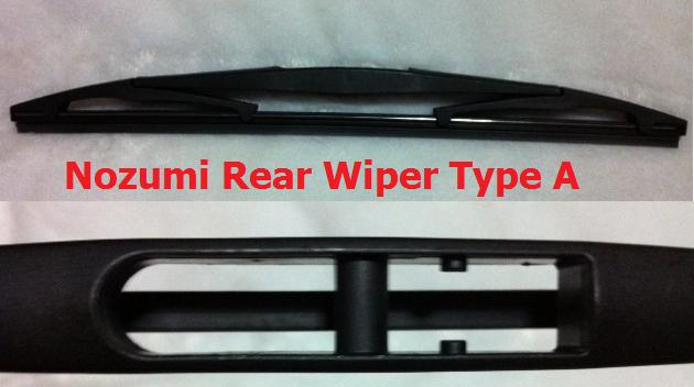 Nozumi 14" Rear Wiper Type A - Click Image to Close
